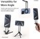 ULANZI MA30 Magnetic Phone Tripod Stand for iPhone - Aluminium Maglock Smartphone Mini Tripod Pocket Cell Phone Stand Strong Magnet Quick Mount Compatible with iPhone 16 15 14 13 12 Series (Black)