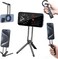 ULANZI MA30 Magnetic Phone Tripod Stand for iPhone - Aluminium Maglock Smartphone Mini Tripod Pocket Cell Phone Stand Strong Magnet Quick Mount Compatible with iPhone 16 15 14 13 12 Series (Black)
