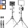 NEEWER Basic 2 Pack LED Video Light Panel Lighting Kit with 2 59'' Stands &amp; 2 Phone Holders, 850lx/0.5m Bi Color 2700K-6500K Dimmable Studio Light for Photography Filming Recording Live Stream, BP300