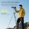 ULANZI Ombra Video Ⅱ Camera Tripod with Fluid Head 61.5 Travel Tripod with 360&deg; Rotated Arca Quick Release Plate Portable Stand for Phone Camera Vlogging Video Shooting with Carry Bag Phone Clamp