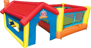 بيت اللعب القابل للنفخ بانزاي بيج باونس 2 في 1 مع مظلة