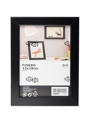 FISKBO Frame, Black 13x18 (13cm x18cm) (5"X7") 5 inch x 7 inch