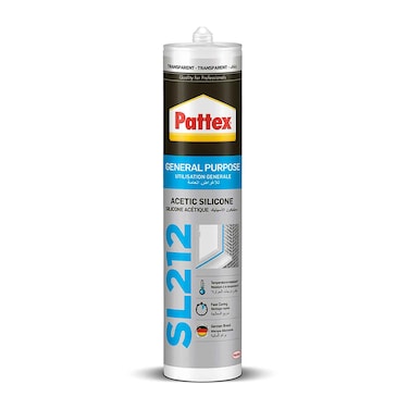 Pattex SL212 General Purpose Acetic Silicone Clear 280ml