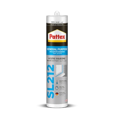 Henkel Pattex General Purpose Acetic Silicone SL212 280ml White