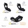 Nurtur YC06-NR11 Rotating ISOFIX Car Seat Black Grey, 0&ndash;36kg Multi-Stage Child Safety Seat
