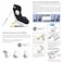 Nurtur YC06-NR11 Rotating ISOFIX Car Seat Black Grey, 0&ndash;36kg Multi-Stage Child Safety Seat