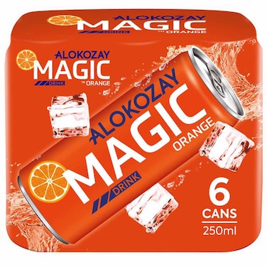 Alokozay Magic Orange Drink, 250ml, Pack of 6