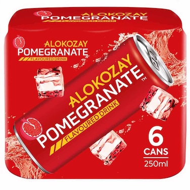 Alokozay Pomegranate Flavoured Drink, 250ml, Pack of 6