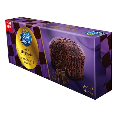 L'usine Chocolate Brownie, 50g Pack of 4