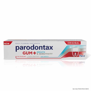 Parodontax Gum+ Breath And Sensitivity Original Toothpaste White 75ml