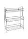 Sulfar 3 Tier Trolley Rack for Boxes Utensils Dishes Plates for Home/Stainless Steel Kitchen Rack for Spice and Dishes for Kitchen and Home (Silver)
