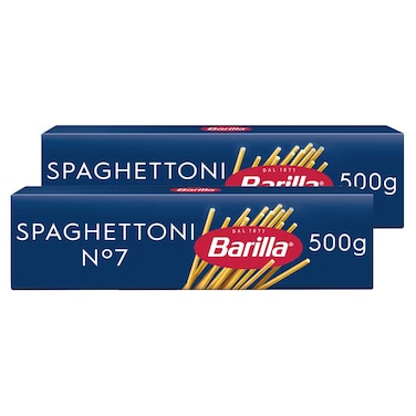 Barilla Number 7 Spaghettoni Pasta, 500g Pack of 2