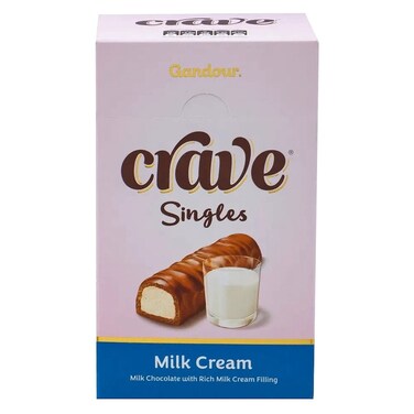 Gandour Crave Singles Milk Cream Chocolate 29g Pack of 12