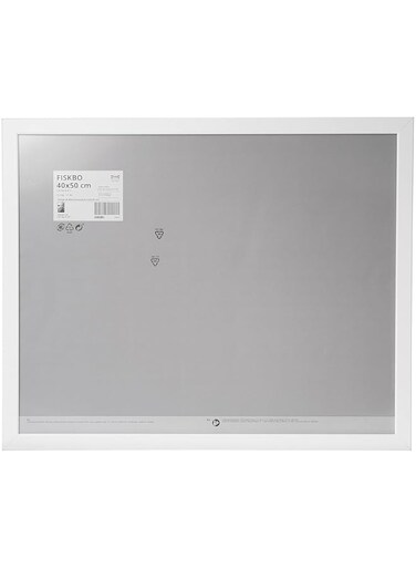 Ikea Fiskbo Frame, Plastic &amp; Fibre Board (40x50cm, White)