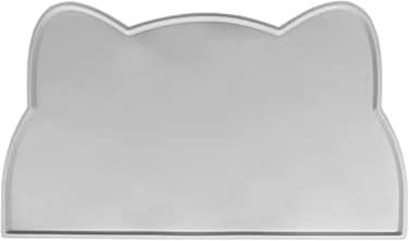 Silicone Dog Cat Bowl Mat Non-Stick Food Pad Water Cushion Waterproof Durable Safe Silicone Pet Mat Dog &amp; Cat Non Slip Bowl Mat, Grey