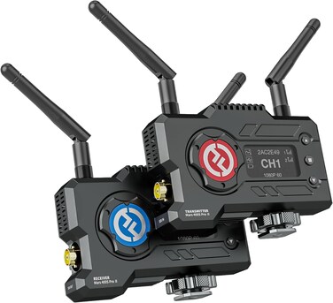 Hollyland Mars 400S PRO II Wireless SDI HDMI Video Transmitter And Receiver, 0.07s Latency 450ft Range, 4 APP Monitoring, 1080p 12Mbps 5G Transmission System For Live Streaming Videography Filmmaking