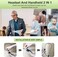 Head Microphone,Wireless Microphone Headset,LED Digital Display Wireless Mic for Fitness,165FT Range,for Amplifier,Mic Speaker,PA System, UHF