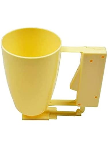 Dubai Gallery Handle Cake Making Helper Cup Pastry Batter Dispenser Meatball Mould Maker Loqumat Al Kadey Device Kitchen T Yellow