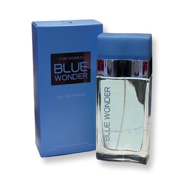 BLUE WONDER For Women Eau de Parfum - Top Notes of Sicilian Lemon, Cedar, and Bluebell - 3.4 Fl Oz