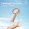 JISULIFE Handheld Turbo Fan [16H Max Cooling Time] Mini Portable, 4000mAh USB Rechargeable Personal, Battery Operated Small Pocket Fan with 5 Speeds for Travel/Outdoor/Home/Office - Brown