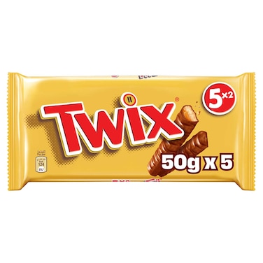 Twix Original Chocolate Bar Pack of 5x50g