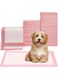 Pink Disposable Absorbent Quick Drying Leak-Proof Pee Pads For Potty Training For Pets, 60X60cm L - 50 Pieces