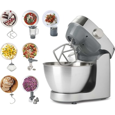 Kenwood Prospero Plus Stand Mixer Kitchen Machine KHC29.Q0SI, 4.3 L, 1000 W, Removable Bowl, Silver