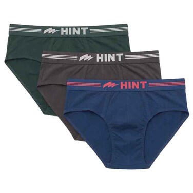 HINT Men Cotton Briefs, Multi Color, HM-SBC3, M-3XL, Pack of 3