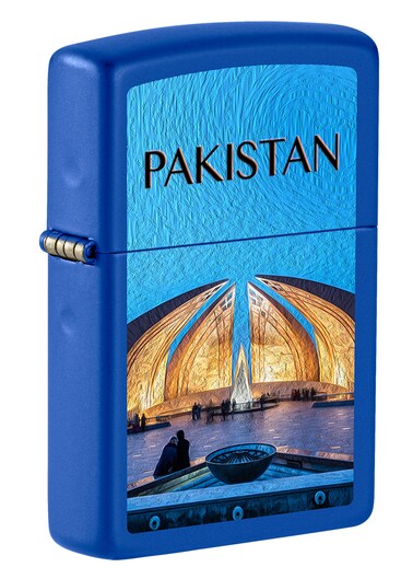 Zippo CI412702 229 Pakistan Design Royal Blue Matte Windproof Lighter