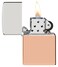 Zippo 48694 Bimetal Case Lighter Sterling Silver Lid Solid Copper Windproof Lighter