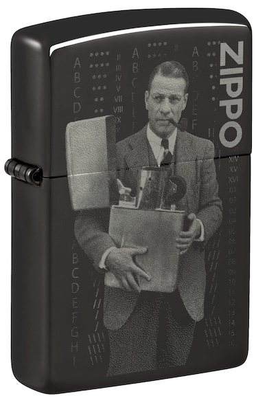 Zippo 48702 24756 Founder's Day Commemorative High Polish Black Windproof Lighter