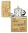 Zippo 48703 48267 Zippo Logos Design Street Brass Windproof Lighter