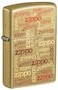 Zippo 48703 48267 Zippo Logos Design Street Brass Windproof Lighter