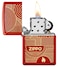 Zippo 48705 49475 Abstract Lines Metallic Red Windproof Lighter