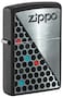 Zippo 48709 218  Zippo Hexagon Design Black Matte Windproof Lighter