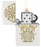 Zippo 48710 214 Sugar Skull Design White Matte Windproof Lighter