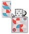 Zippo 48712 205 Geometric Design Satin Chrome Windproof Lighter