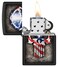 Zippo CI400236 218 Flag Skull Black Matte Windproof Lighter