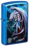 Zippo CI408015 20446 Anne Stokes Collection High Polish Blue Windproof Lighter