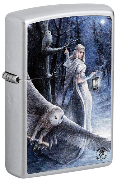 Zippo CI017423 205 Anne Stokes Collection Satin Chrome Windproof Lighter