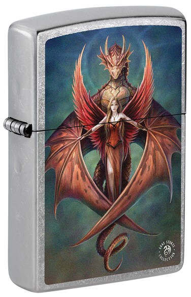 Zippo CI017424 207 Anne Stokes Collection Street Chrome Windproof Lighter