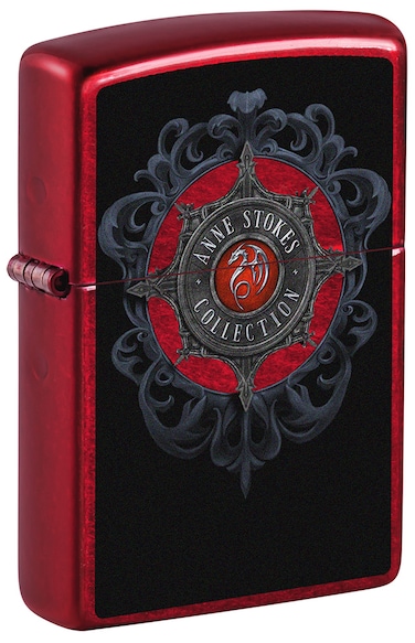 Zippo CI017425 21063 Anne Stokes Collection Candy Apple Red Windproof Lighter