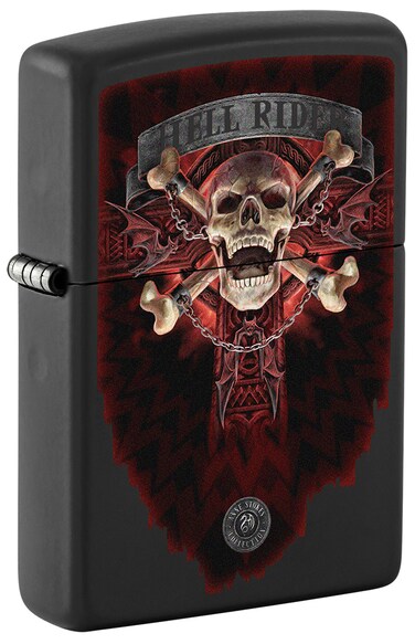 Zippo CI018439 218 Anne Stokes Collection Black Matte Windproof Lighter