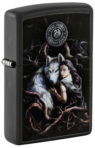 Zippo CI405815 218 Anne Stokes Collection Black Matte Windproof Lighter