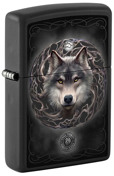 Zippo CI405812 218 Anne Stokes Collection Black Matte Windproof Lighter