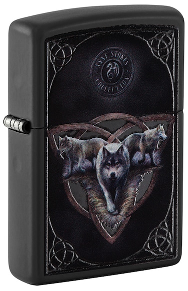 Zippo CI405813 218 Anne Stokes Collection Black Matte Windproof Lighter