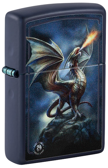 Zippo CI402429 239 Anne Stokes Collection Navy Matte Windproof Lighter