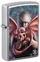 Zippo CI017426 24647 Anne Stokes Collection Chrome Arch Windproof Lighter
