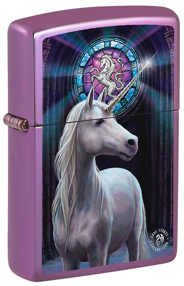Zippo CI017429 24747 Anne Stokes Collection High Polish Purple Windproof Lighter