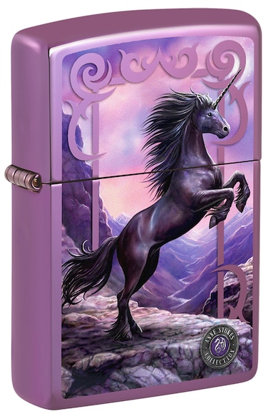 Zippo CI406565 24747 Anne Stokes Collection High Polish Purple Windproof Lighter